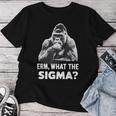 Sarcastic Humor Meme Erm What Theigma Ironic Meme レディースTシャツ 面白い贈り物