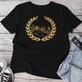 Spqr -Enatus Populus Que Romanus ローマ帝国 レディースTシャツ 面白い贈り物