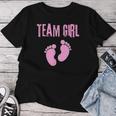 Team Girl Babyhower Bambina Mamma E Papà Gravidanza Attesa Maglietta da donna Regalos divertidos