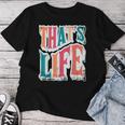 That Is Life Retro Groovyintage レディースTシャツ 面白い贈り物