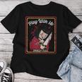Vintage Horror Play With Me Haunted Ichimatsu Doll レディースTシャツ 面白い贈り物