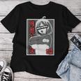あがかお フェイス Lewd アニメ 女の子 和服 オタク用 レディースTシャツ 面白い贈り物