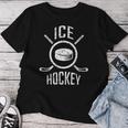 アイスホッケー ギフト ラケット パック 男性女性子供 Ice Hockey レディースTシャツ 面白い贈り物
