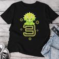 キッズ 3歳 赤ちゃん トリケラトプス 誕生日 恐竜 男の子 女の子 レディースTシャツ 面白い贈り物