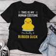 ラバーダックシャツ I'm Really A Rubber Duck レディースTシャツ 面白い贈り物