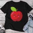 子供、女性、男性向けのミニマルな甘いリンゴ レディースTシャツ 面白い贈り物
