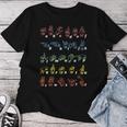 手話tシャツ Asl Teacher手アルファベット学習tシャツ レディースTシャツ 面白い贈り物