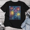 祭りのための花火ショー レディースTシャツ 面白い贈り物