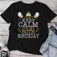 花火とケーキ I Can't Keep Calm It's My 50Th Birthday レディースTシャツ 面白い贈り物