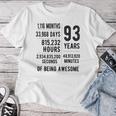 93歳の誕生日 男性 女性 面白い 93歳 レディースTシャツ 面白い贈り物