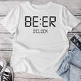 Beer O'clock ビールタイム 面白いギフト ビール愛好家 レディースTシャツ 面白い贈り物