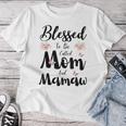 Blessed To Be Called Mom And Mamaw Floral Cute Women T-shirt Funny Gifts