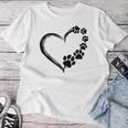 Cane Papà Mamma Cucciolo Love Dogs Zampatampa Cuore Donne Uomini Pet Maglietta da donna Regalos divertidos