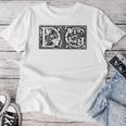 Dg Initials D G Nameurname Onomastics Onomatology レディースTシャツ 面白い贈り物
