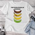 The Evolution Of Banana Novelty Graphic & Cool s レディースTシャツ 面白い贈り物