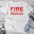 Fire Rescue 消防士 消防士 キッズ 若者 大人 男の子 女の子 レディースTシャツ 面白い贈り物