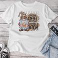Gnome Coffee Lover I Pretend Coffee Help But I'mtill A レディースTシャツ 面白い贈り物