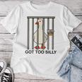 Goose Got Tooilly Hilariousilly Goose Gese Duck Meme レディースTシャツ 面白い贈り物