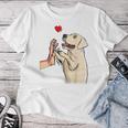 Labrador Retriever Love Golden Lab Mamma Papà Maglietta da donna Regalos divertidos
