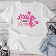 Little And Loud チアリーダー コスチューム チアリーディング 女の子 レディースTシャツ 面白い贈り物