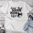 Livin' Thatoccer Mom Life ファニースポーツ 母の日 長袖tシャツ レディースTシャツ 面白い贈り物
