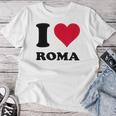 I Love Roma レディースTシャツ 面白い贈り物
