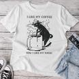 Magic Coffee Cat 面白い猫 レディースTシャツ 面白い贈り物