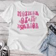 Mother Of A Warrior 乳がん啓発 ピンクリボン 長袖tシャツ レディースTシャツ 面白い贈り物