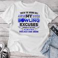 My Bowling 言い訳 おもしろボーリングギフト レディースTシャツ 面白い贈り物
