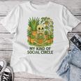 My Kind Ofocial Circle Plantkeleton ユーモア レディースTシャツ 面白い贈り物