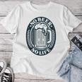 No Beer No Life ヴィンテージ飲料 ビール愛好家向け 左胸 レディースTシャツ 面白い贈り物