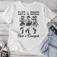 Save A Horse Ride A Cowgirl レトロ ウエスタン ロデオ カントリーガール レディースTシャツ 面白い贈り物