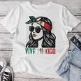 Woman Viva Mexico Flag Cinco De Mayo Mexican Girls Women T-shirt Unique Gifts