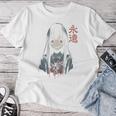 アニメ ホラーガール 美的 ソフト グランジ ワイフ 日本人 女の子 長袖tシャツ レディースTシャツ 面白い贈り物