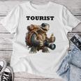 ツーリスト ウミガメ 家族 男性 女性 男の子 女の子 キッズ 大人 長袖tシャツ レディースTシャツ 面白い贈り物