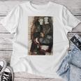 フリンジ付きの毛布の上の二人の女の子 エゴン・シーレ作 1911 長袖tシャツ レディースTシャツ 面白い贈り物