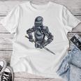 中世の兵士 騎士 戦士 ギフト 男性 女性 子供 男の子 レディースTシャツ 面白い贈り物