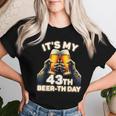 43歳の誕生日プレゼントのアイデアbeerthdayビール レディースTシャツ 彼女への贈り物
