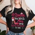 47歳の誕生日 ハイヒール A Queen Was Born In 5月 1978 レディースTシャツ 彼女への贈り物