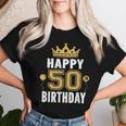 50歳の男性と女性のための50歳の誕生日のアイデア レディースTシャツ 彼女への贈り物