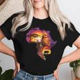 African American Boyunflower Melanin History Month レディースTシャツ 彼女への贈り物