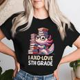 I Axo Love 5Th Grade Axolotl 新学期読書 レディースTシャツ 彼女への贈り物