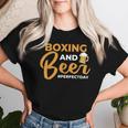 Boxing And Beer Perfectday ボクサー・ボクシング レディースTシャツ 彼女への贈り物