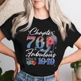 Chapter 76 Fabulousince 1949 76Th Birthday Queen Diamond レディースTシャツ 彼女への贈り物