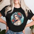 Chicano Girl メキシコ系アメリカ人 シカーノ ヒスパニック ラティーナ レディースTシャツ 彼女への贈り物