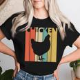Chicken ニワトリ 動物 レディースTシャツ 彼女への贈り物