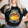 Crazy Duck Lady キュート アヒル ママ アヒルの所有者 面白い I Love Ducks レディースTシャツ 彼女への贈り物