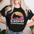 Gatos Y Calistenia Hombre O Gato Y Calistenia Camiseta de mujer Regalos para ella