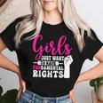 Girls Just Want To Have Fundamental Rights レディースTシャツ 彼女への贈り物