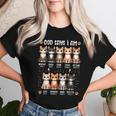 Godays I Am Christian 聖書詩 猫好き クリスチャン レディースTシャツ 彼女への贈り物